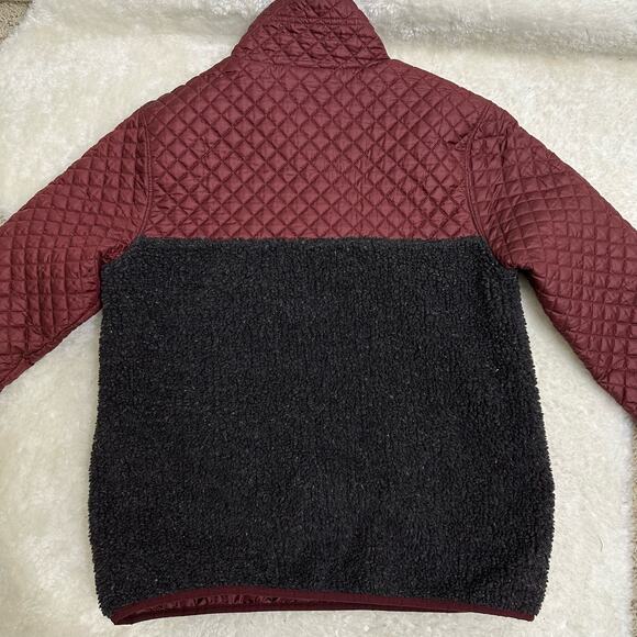 Patagonia RARE Mixed Media Snap-T Pullover Quilted Drumfire Red Ltd Edition - Picture 8 of 16
